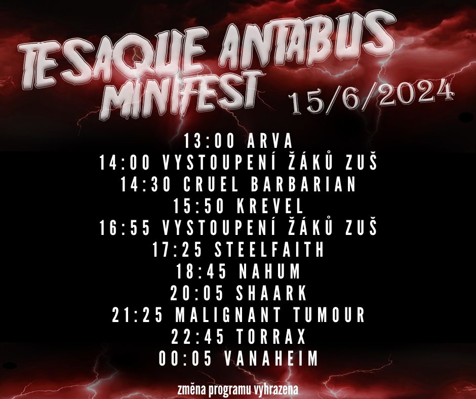 program festivalu Antabus minifest 2024